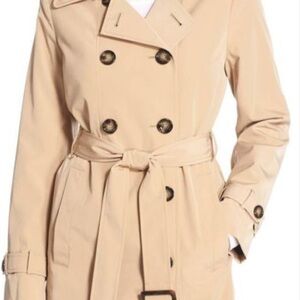 Michael Kors Double-Breasted Tan Trench Coat
